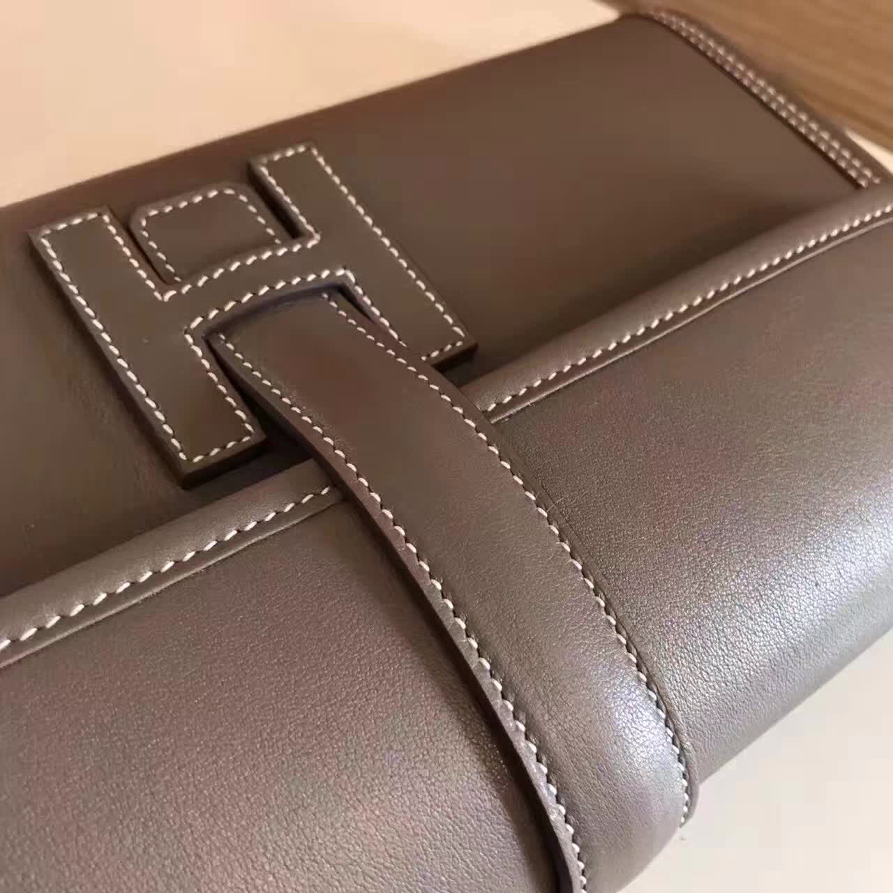 全球同步发售 Hermes Jige手包男女同款 Swift皮