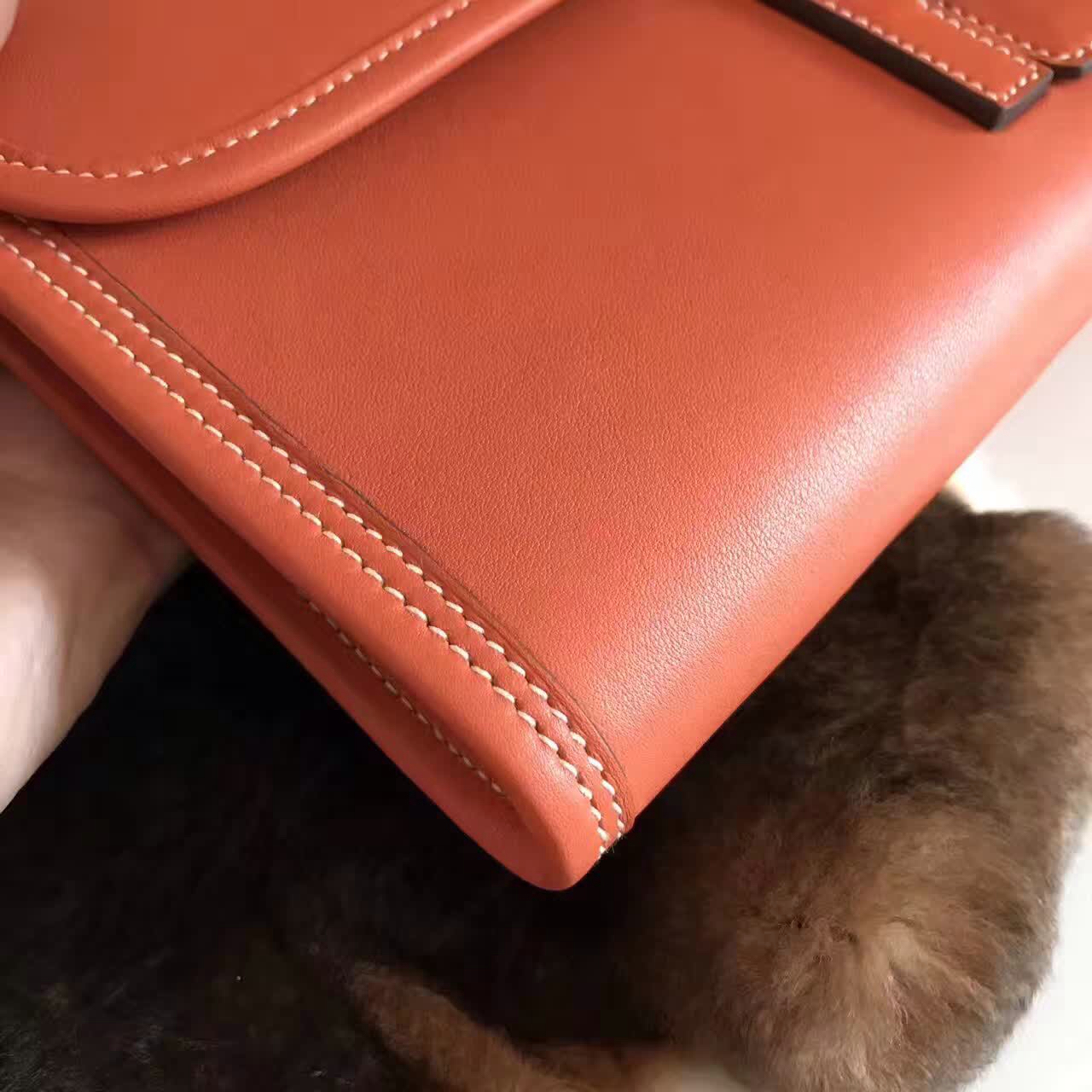 全球同步发售 Hermes Jige手包男女同款 Swift皮