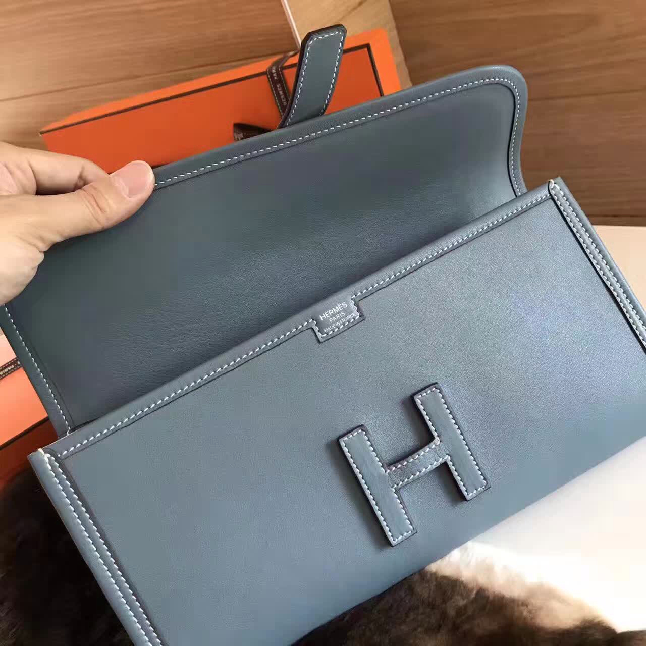 全球同步发售 Hermes Jige手包男女同款 Swift皮