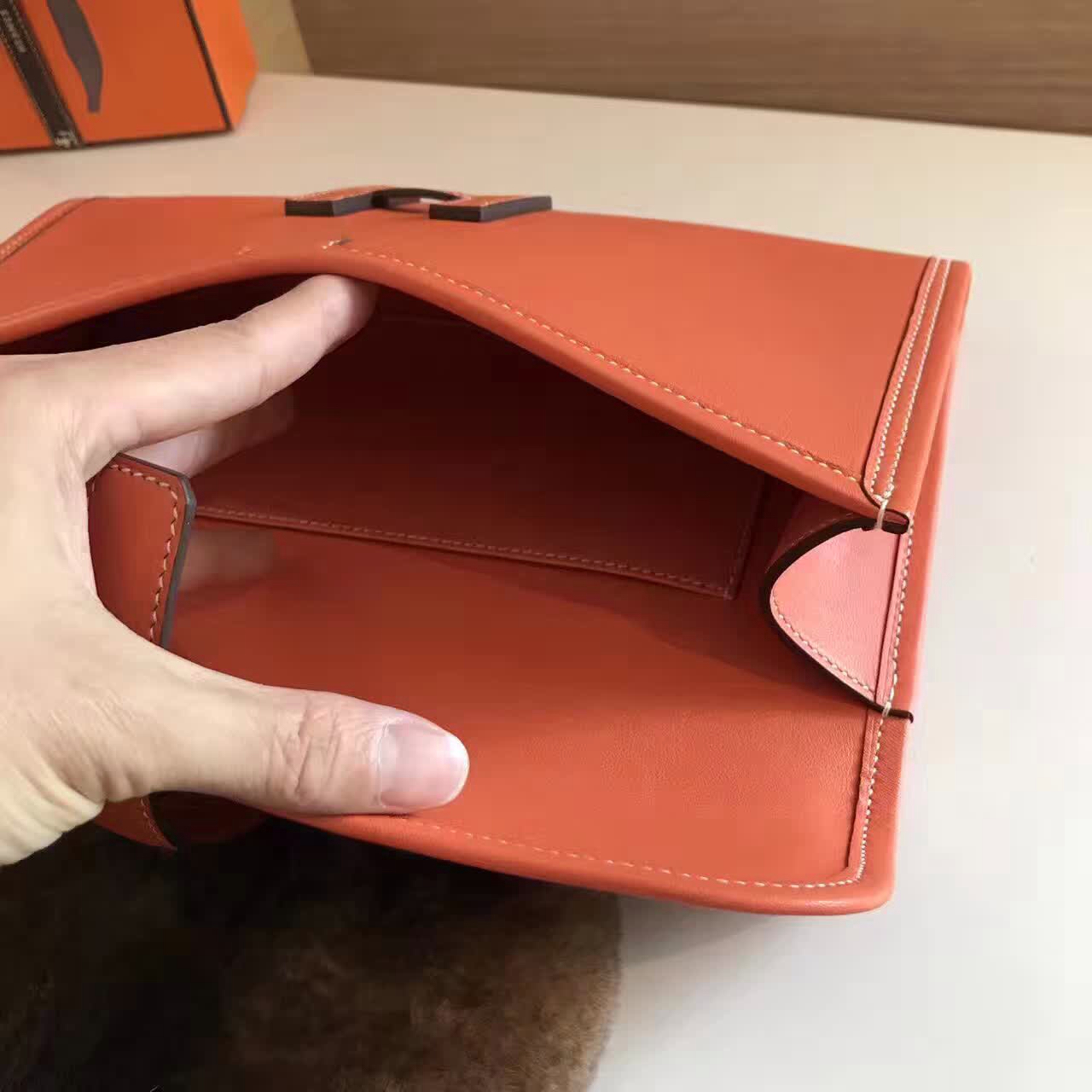 全球同步发售 Hermes Jige手包男女同款 Swift皮