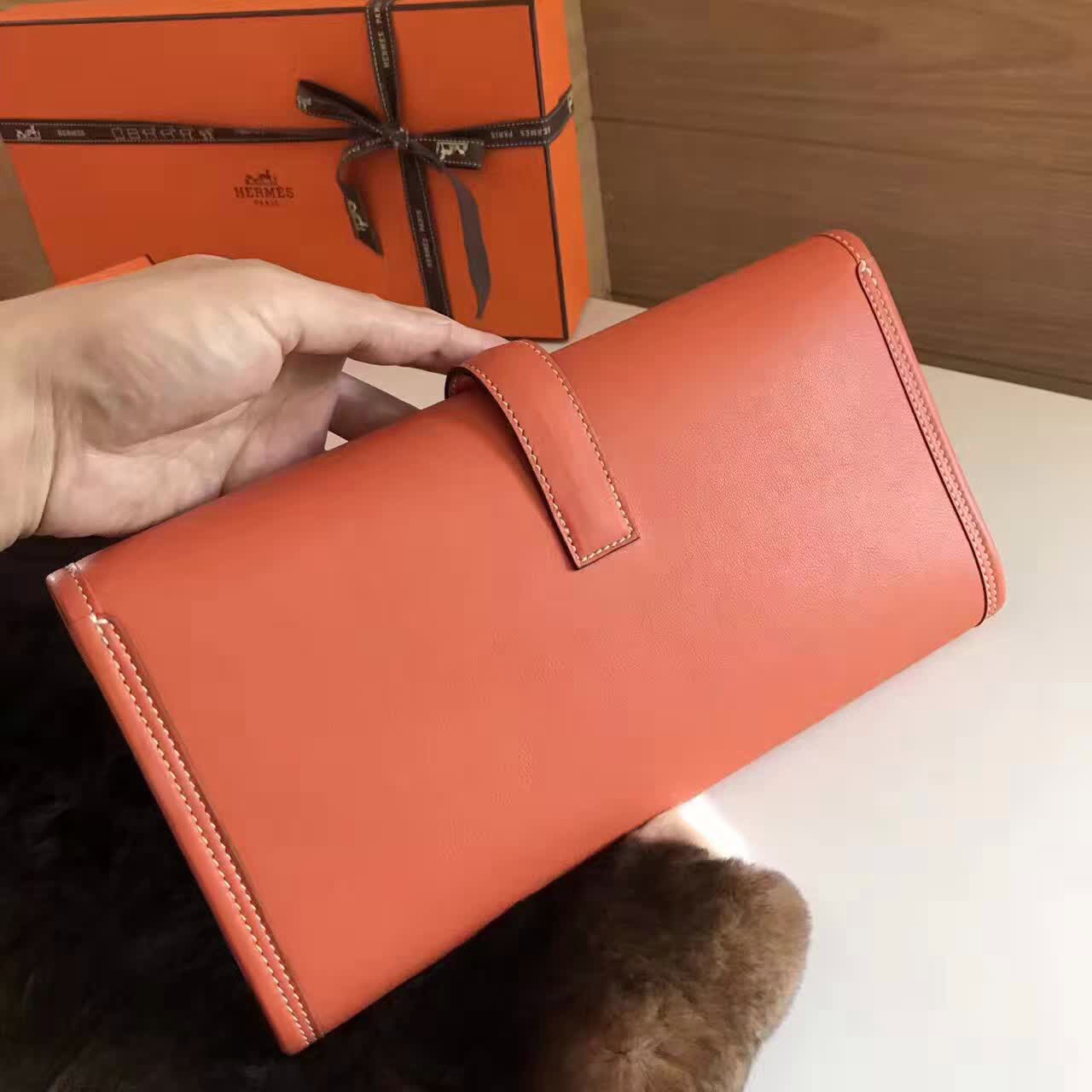 全球同步发售 Hermes Jige手包男女同款 Swift皮