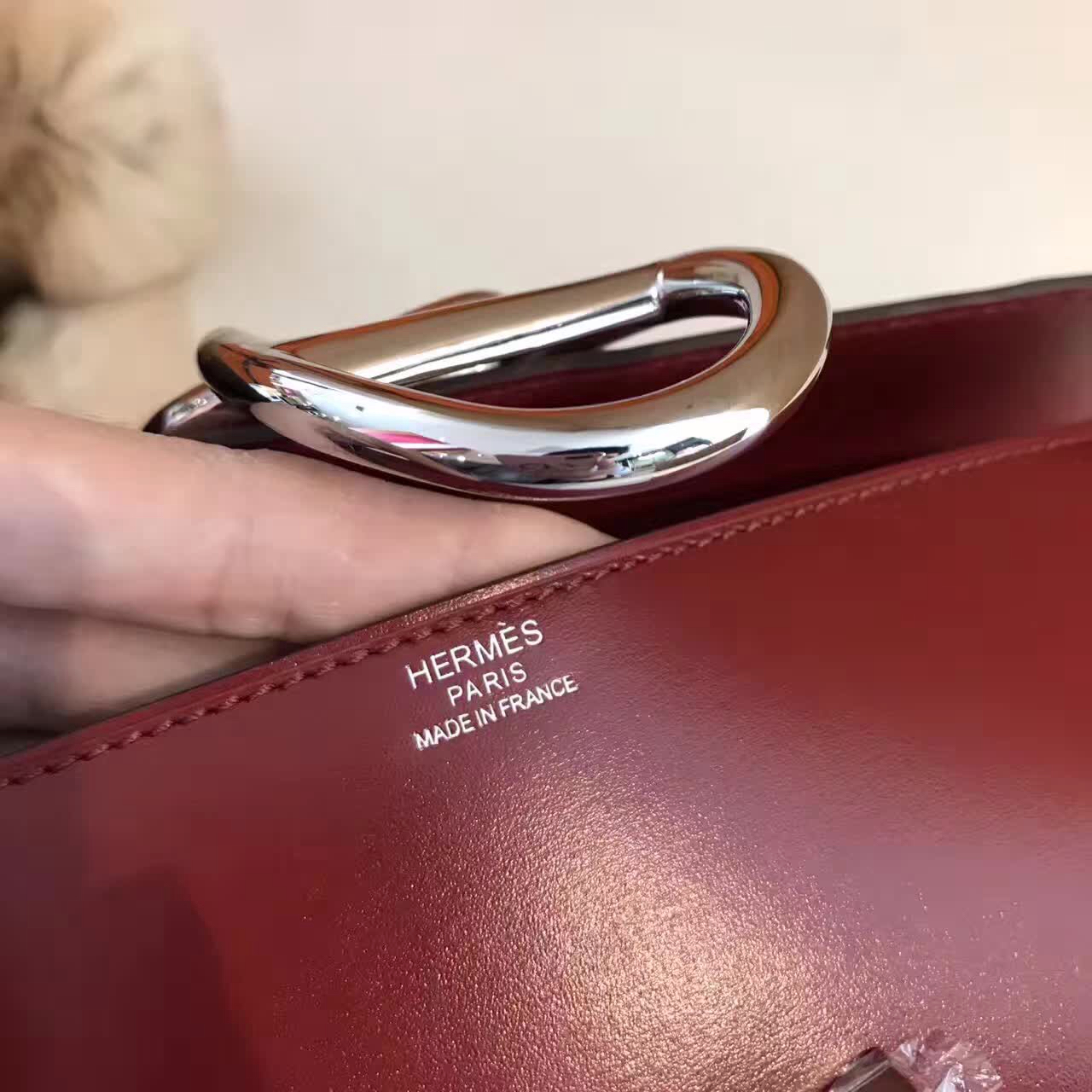 广州爱玛皮具 爱马仕期待已久的日扣手包 BOX皮全手工