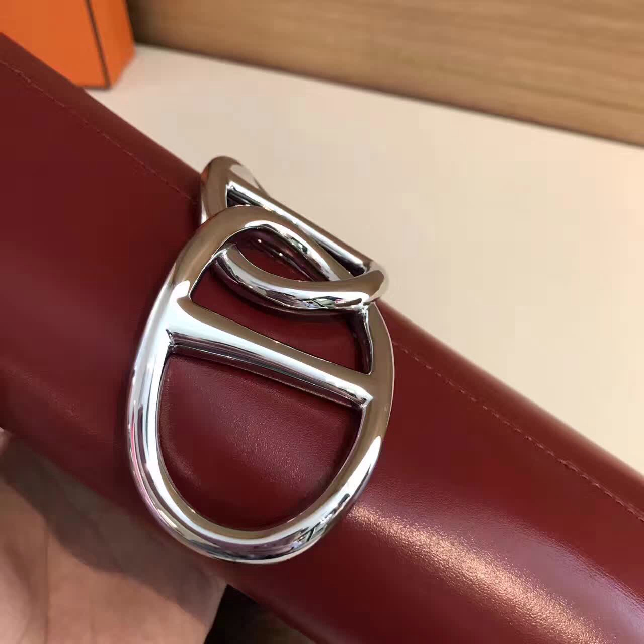 广州爱玛皮具 爱马仕期待已久的日扣手包 BOX皮全手工