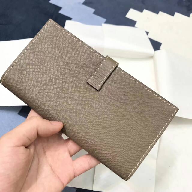 广州爱玛皮具 全球代发 爱马仕stock epsom皮 CC18 Etoupe 大象灰 金扣 蜡线手工缝制