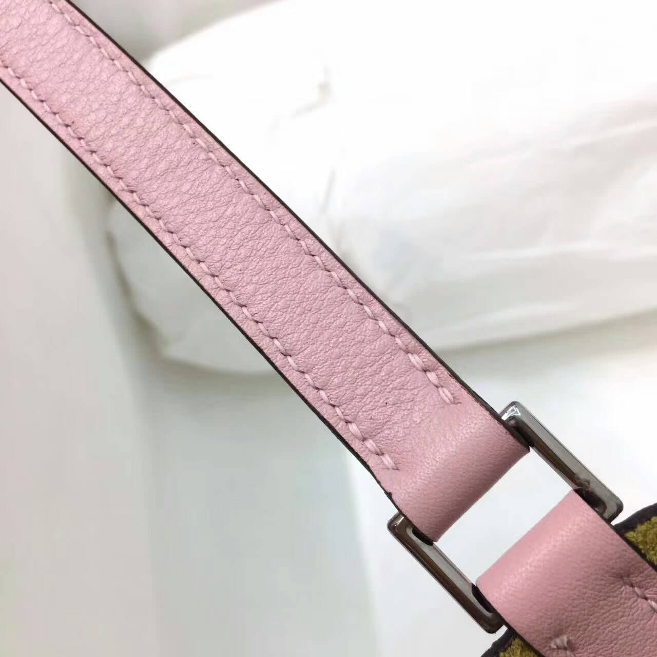 Hermes爱马仕菜篮子 Picotin Lock 18cm Clememce 法国原产Tc皮 1Z Jaine Poessin 小鸡黄拼3Q Rose Sakura 芭比粉 银扣