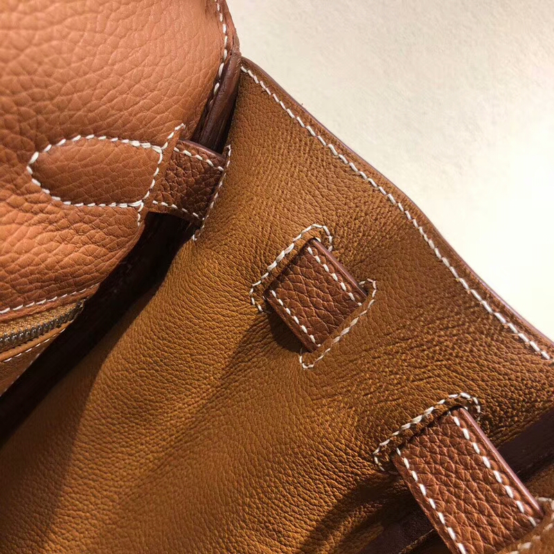 Hermes 爱马仕Kelly包 28cm Togo 37 Gold 金棕 银扣 配上Sangle Cavale肩带简直绝美