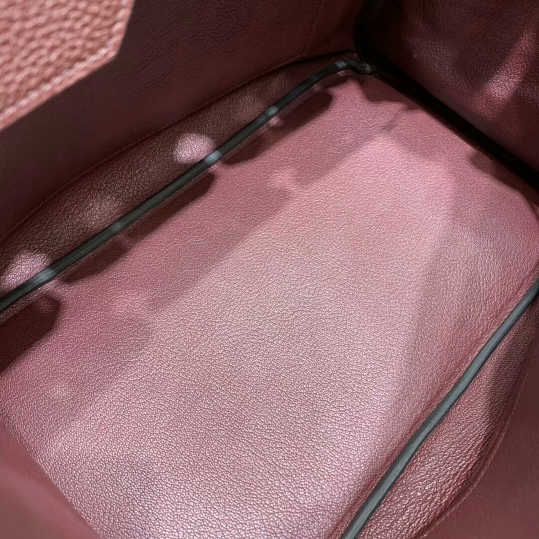 爱马仕铂金包 Birkin 35cm Togo小牛 57 Bordeaux 波尔多酒红 金扣 顶级工艺 手缝蜡线