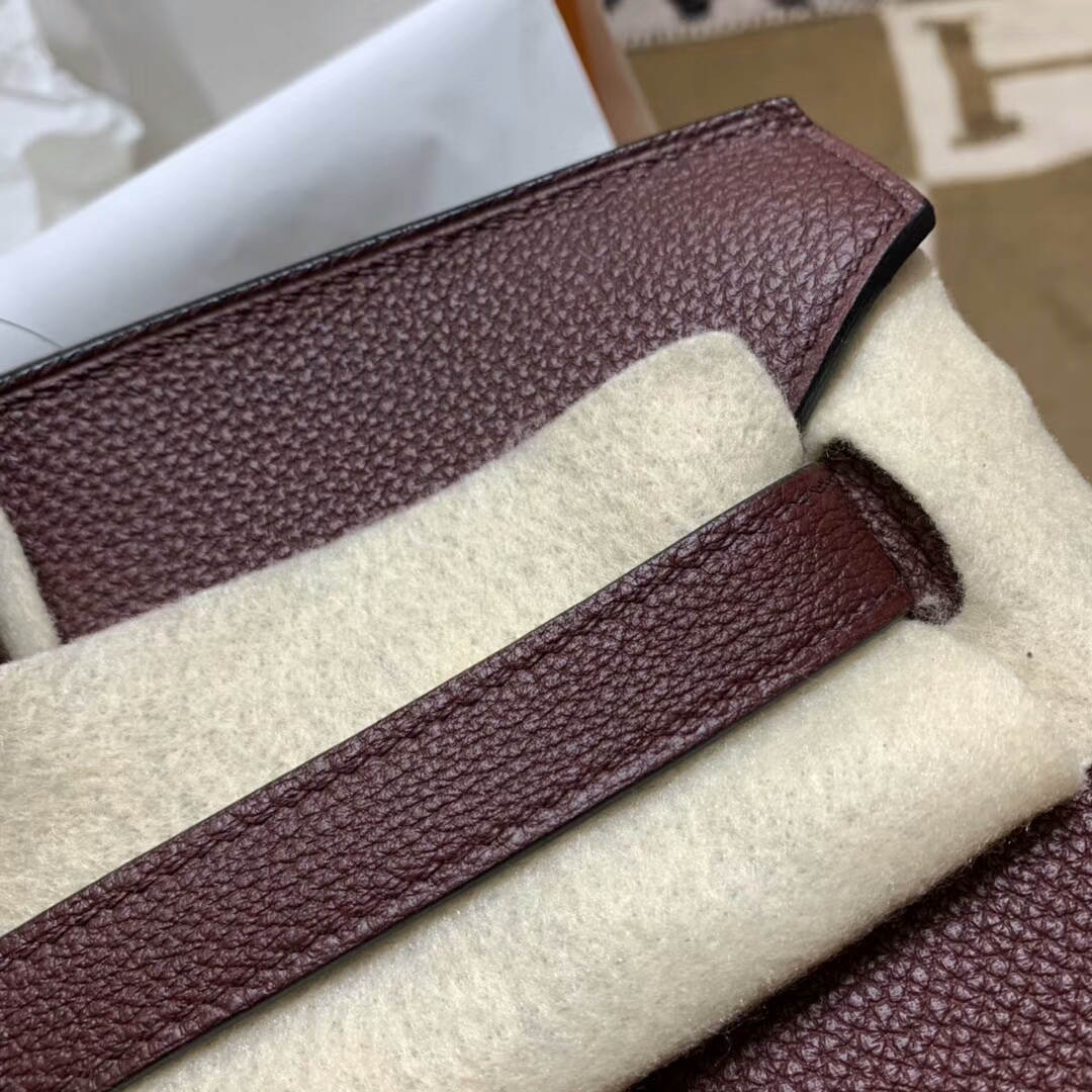 爱马仕铂金包 Birkin 35cm Togo小牛 57 Bordeaux 波尔多酒红 金扣 顶级工艺 手缝蜡线