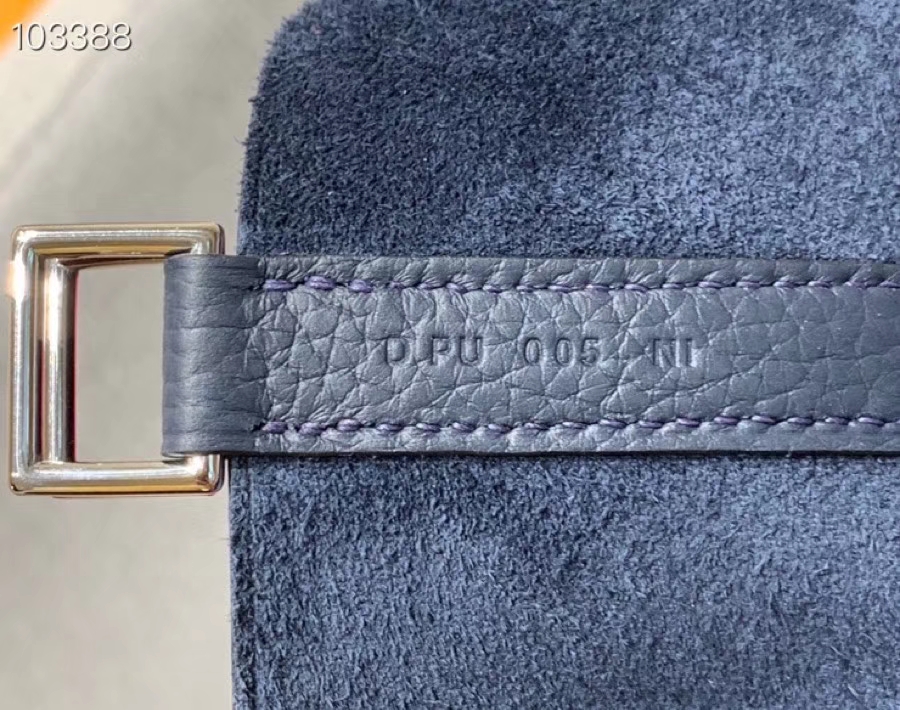 爱马仕菜篮子 Picotin Lock 22cm H入门款 午夜蓝内拼大红 银扣 蜡线手缝